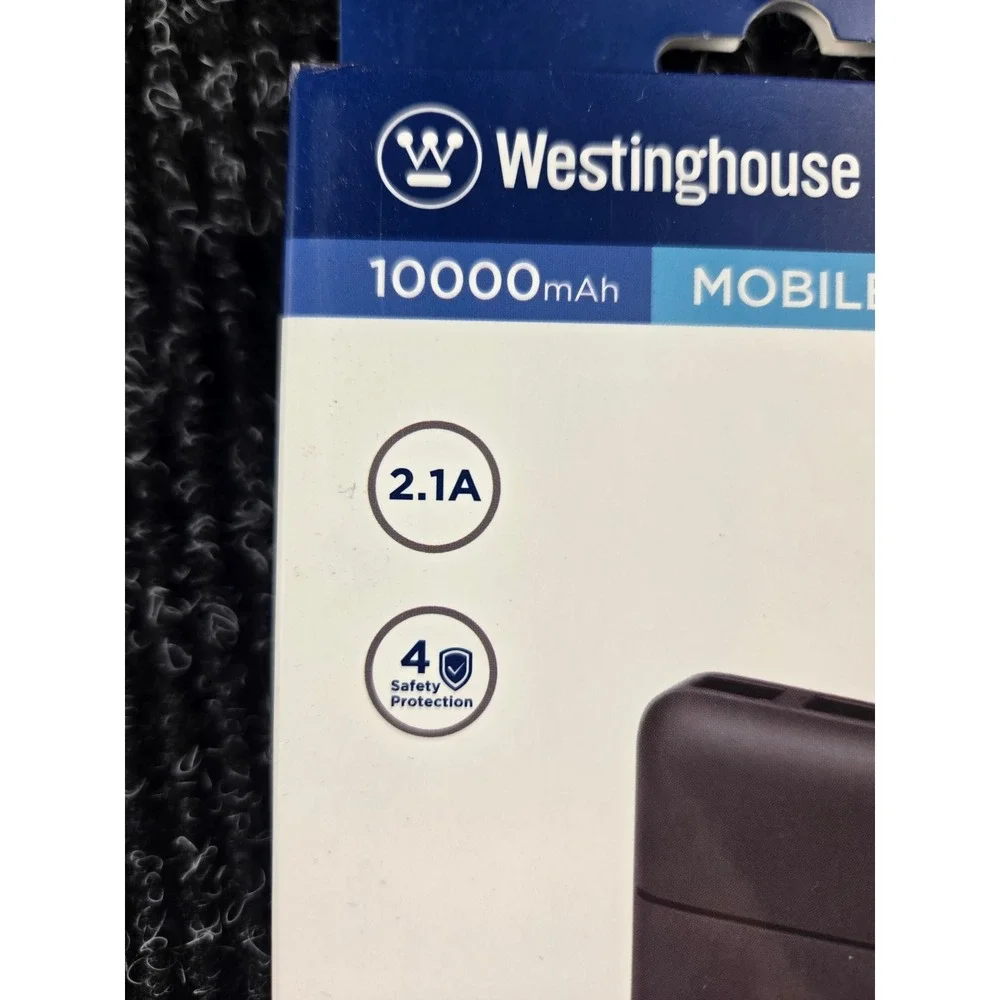 Westinghouse 10000mAh‎ Mobile Power Bank Dual USB Portable Charger WP726-100CBH